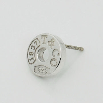 Tiffany 1837 Round Circle Stud Earring Single Replacement Lost Sterling Silver