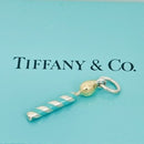 Tiffany & Co Birthday Candle Charm or Pendant in 18K Gold Blue Enamel and Silver-1