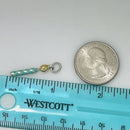 Tiffany & Co Birthday Candle Charm or Pendant in 18K Gold Blue Enamel and Silver-6