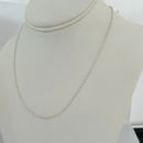 30" Tiffany & Co Bead Necklace Dog Chain with Lobster Clasp 2.3mm Beads Silver-1