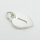 Tiffany & Co. Letter J Heart Pendant Charm Notes Alphabet in 925 Sterling Silver-2