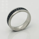 Size 9 Tiffany Caliper Ring Paloma Picasso Black Titanium Steel Mens Unisex-7