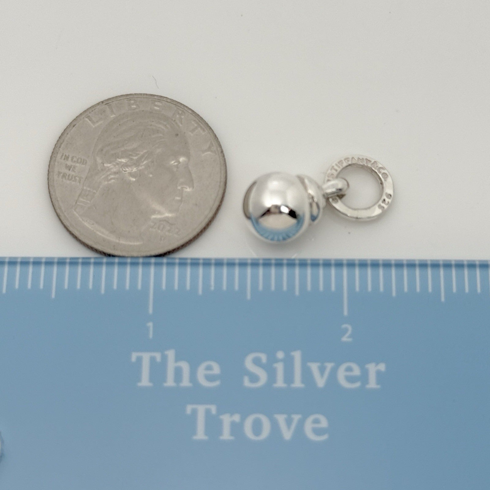 Tiffany & Co Silver Fascination Ball Charm or Pendant in Sterling Silver