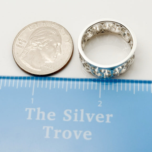 Size 7 Tiffany Venezia Enchant Filigree Ring in Sterling Silver