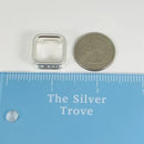 Size 4 Tiffany 1837 Square Ring in Sterling Silver Unisex Mens-7