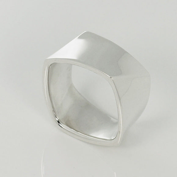 Size 4.5 Tiffany Frank Gehry Torque Ring Mens Unisex in Sterling Silver