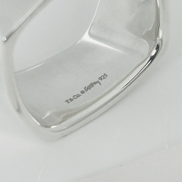 Size 4.5 Tiffany Frank Gehry Torque Ring Mens Unisex in Sterling Silver