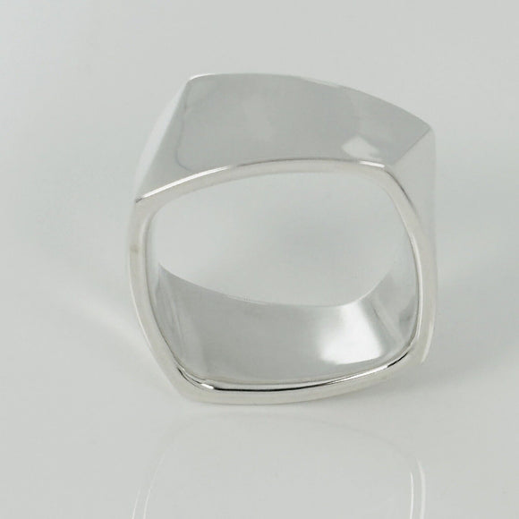 Size 4.5 Tiffany Frank Gehry Torque Ring Mens Unisex in Sterling Silver