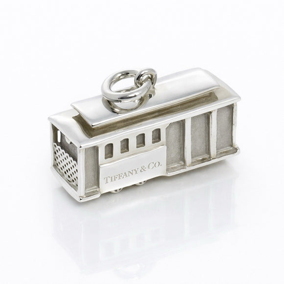 Tiffany & Co. Trolley Cable Car Charm with Diamond in Sterling Silver London