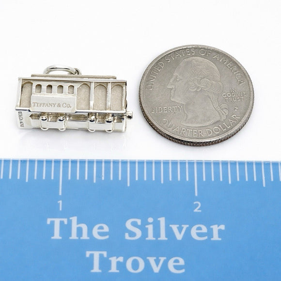 Tiffany & Co. Trolley Cable Car Charm with Diamond in Sterling Silver London