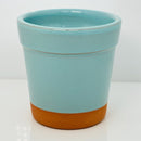 Tiffany & Co New York Terra-Cotta Terracotta Blue Glazed Flower Pot Planter-5