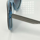 Tiffany & Co Women's Sunglasses Silver Diamond Point Black Blue TF4159 8274/9S-3