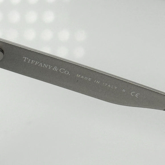 Tiffany & Co Women's Sunglasses Silver Diamond Point Black Blue TF4159 8274/9S