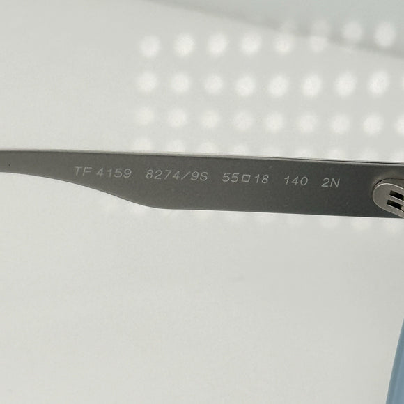 Tiffany & Co Women's Sunglasses Silver Diamond Point Black Blue TF4159 8274/9S
