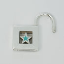 Tiffany Blue Enamel Star Padlock Lock Charm Pendant in Sterling Silver-7