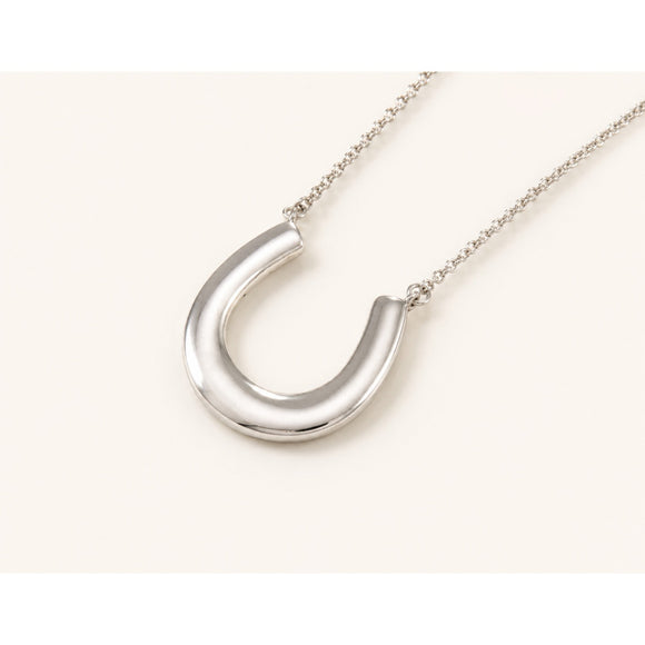 18" Tiffany 1837 Horseshoe Pendant Necklace in Silver / Good Luck Charm Horse