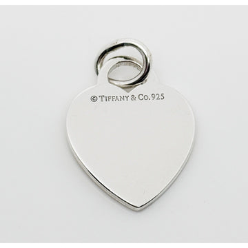 Tiffany & Co Sterling Silver Engravable Blank Heart Tag Charm or Pendant GENUINE