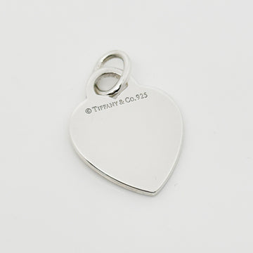 Tiffany & Co Sterling Silver Engravable Blank Heart Tag Charm or Pendant GENUINE - 0