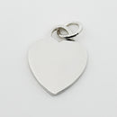 Tiffany & Co Sterling Silver Engravable Blank Heart Tag Charm or Pendant GENUINE-3