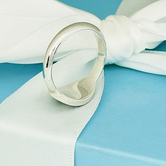 Size 6.5 Please Return to Tiffany & Co Oval Signet Ring in Sterling Silver