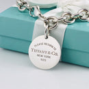 7.5" Medium Please Return to Tiffany & Co Round Tag Charm Bracelet in Silver-2