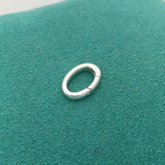 Tiffany Jump Ring Oval Clasping Link Spring Charm or Pendant Holder Attachment