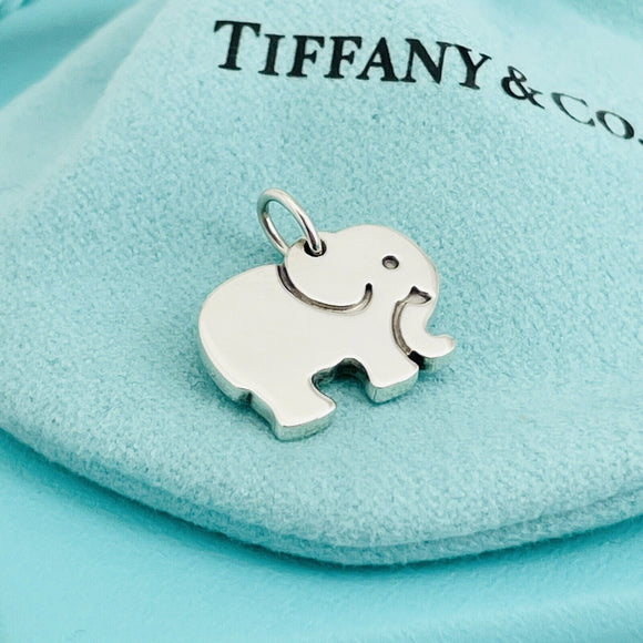 Tiffany & Co Elephant Never Forgets Charm or Pendant in Sterling Silver