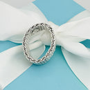 RARE Size 11.5 Tiffany & Co Somerset Ring in Sterling Silver Mesh Weave Flexible Unisex-4