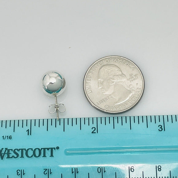 Tiffany Silver Bead Ball Stud Earrings 10mm from the HardWear Collection