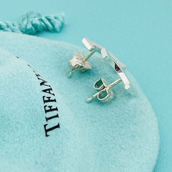 Tiffany t smile earrings silver Clearance