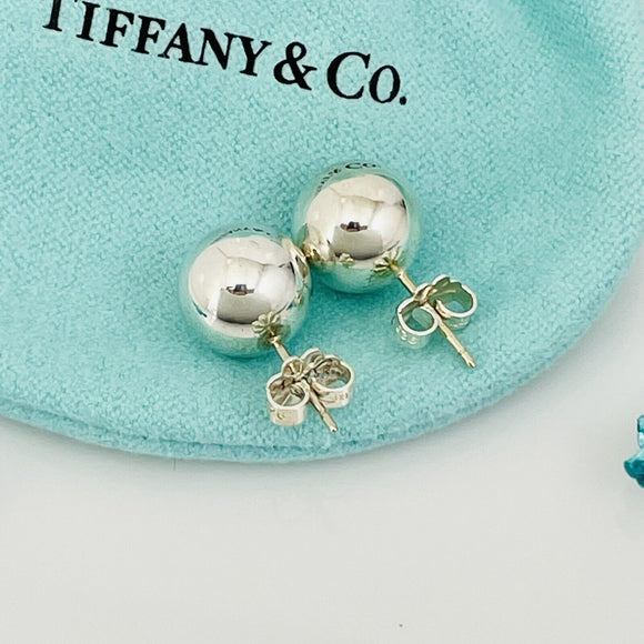 Tiffany Silver Bead Ball Stud Earrings 10mm from the HardWear Collection