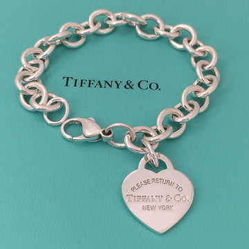 Return to Tiffany Extension Chain End Links Repair Length Bracelet Heart Round - 0