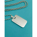 20" Tiffany & Co  Mens Unisex Atlas Dog Tag Bead Necklace in Sterling Silver - 4