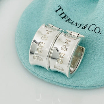 Tiffany T&CO 1837 Hoop Huggie Earrings in Sterling Silver - 0