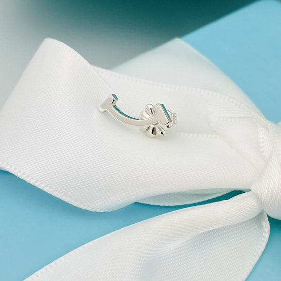 Tiffany T Smile Stud Earring in Sterling Silver