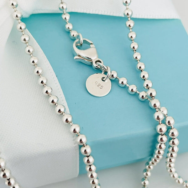 Tiffany & Co Layered Bead Chain Necklace 34 Inches - 5