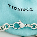 8.5" Return To Tiffany Oval Tag Charm Bracelet Mens Unisex in Sterling Silver-5