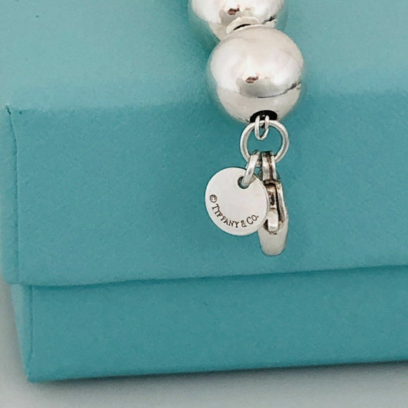 20” Mens Tiffany & Co HardWear Necklace 10mm Bead Ball in Sterling Silver