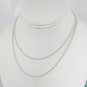 Tiffany & Co Layered Bead Chain Necklace 34 Inches