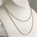 34" Tiffany & Co Dog Chain Bead Necklace Men's Unisex in Sterling Silver-1