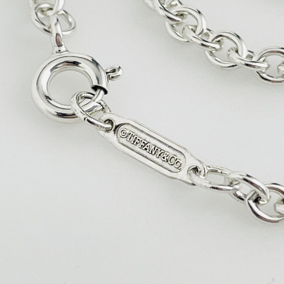 20" Tiffany & Co Sterling Silver 3mm Large Link Chain Necklace Mens Unisex