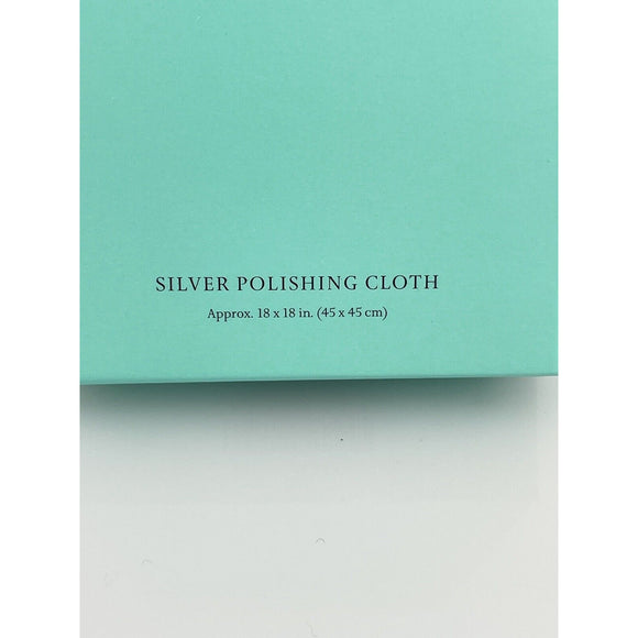 Tiffany Jewelry and Silver Polishing Cloth Large 18 x 18 Blue