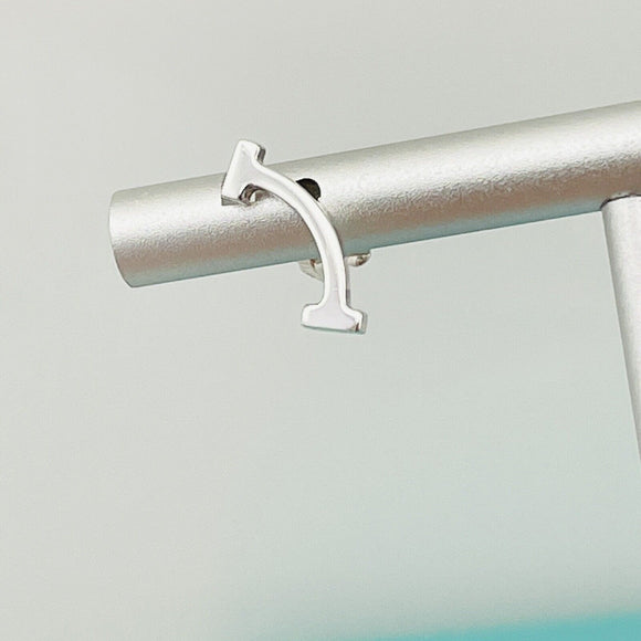 Tiffany T Smile Stud Earring in Sterling Silver