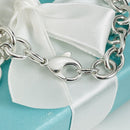 8" Tiffany & Co Classic Heart Tag Charm Bracelet in Sterling Silver-4