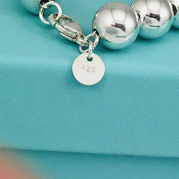 Tiffany HardWear Ball Bracelet in Sterling Silver 10mm Beads - 8.25" Medium/Large