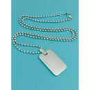 20" Tiffany & Co  Mens Unisex Atlas Dog Tag Bead Necklace in Sterling Silver-3
