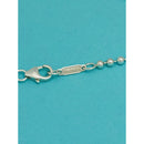 20" Tiffany & Co  Mens Unisex Atlas Dog Tag Bead Necklace in Sterling Silver-5