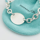 8" Please Return To Tiffany & Co Oval Tag Charm Bracelet in Sterling Silver-5
