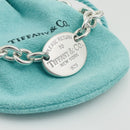 8" Please Return To Tiffany & Co Oval Tag Charm Bracelet in Sterling Silver-4