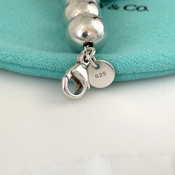 18" Tiffany & Co HardWear Graduated Bead Ball Necklace in Sterling Silver